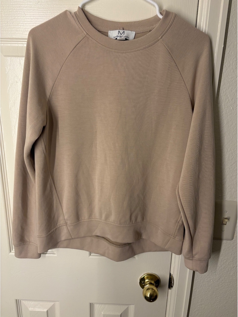 MIGASCHONI Beige Crewneck Sweatshirt